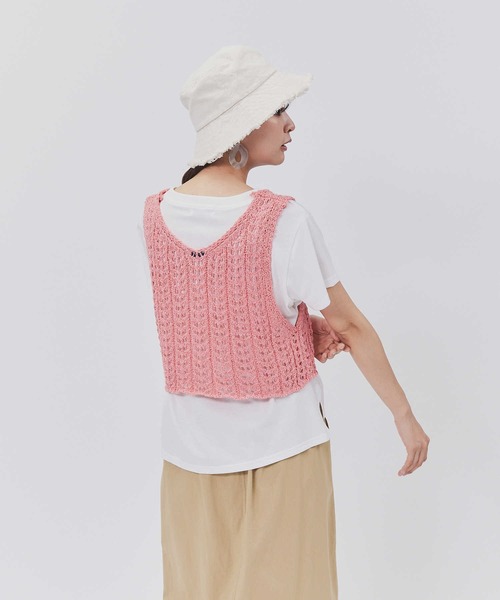 BACK NUMBER（バックナンバー）の「BACK NUMBER(バックナンバー)ニットビスチェレイヤード（ベスト・レディース・ブラック/キャメル/ピンク・L/M）」の19枚目の写真