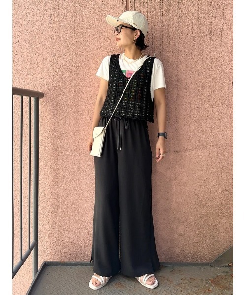 BACK NUMBER（バックナンバー）の「BACK NUMBER(バックナンバー)ニットビスチェレイヤード（ベスト・レディース・ブラック/キャメル/ピンク・L/M）」の22枚目の写真