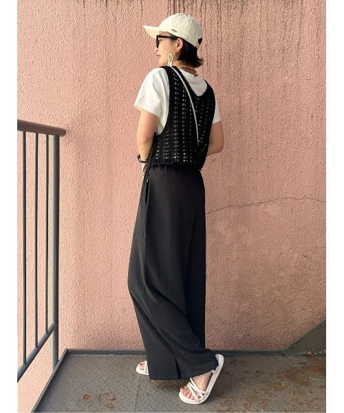 BACK NUMBER（バックナンバー）の「BACK NUMBER(バックナンバー)ニットビスチェレイヤード（ベスト・レディース・ブラック/キャメル/ピンク・L/M）」の21枚目の写真
