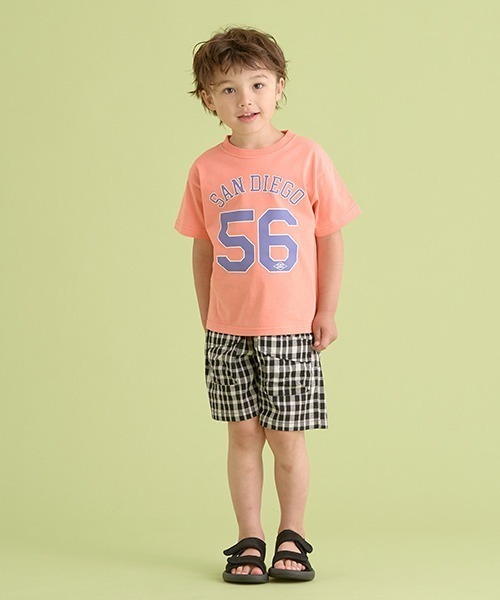 b・ROOM（ビールーム）の「【型崩れしないやわらかコットン】選べる8パターンオリジナルプリントTシャツ（Tシャツ/カットソー・キッズ・クリーム/ブルー/アイボリー/グレイッシュベージュ/ライトブルー/ブラック/オレンジ/ラベンダー・100cm/110cm/120cm/130cm/140cm/150cm）」の17枚目の写真