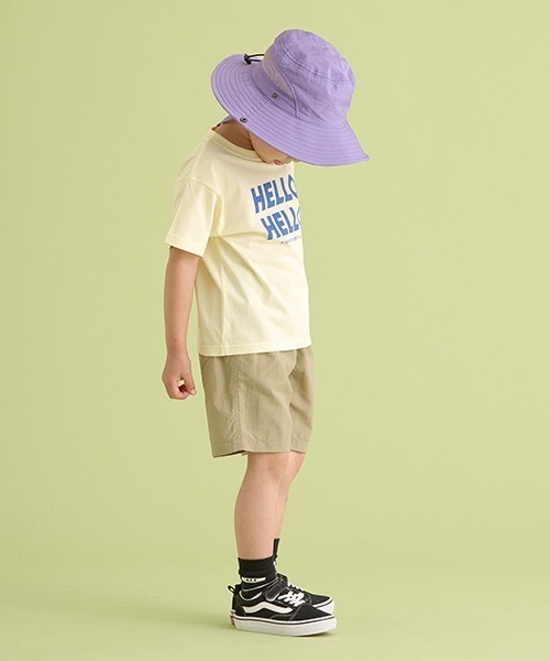 b・ROOM（ビールーム）の「【型崩れしないやわらかコットン】選べる8パターンオリジナルプリントTシャツ（Tシャツ/カットソー・キッズ・クリーム/ブルー/アイボリー/グレイッシュベージュ/ライトブルー/ブラック/オレンジ/ラベンダー・100cm/110cm/120cm/130cm/140cm/150cm）」の18枚目の写真