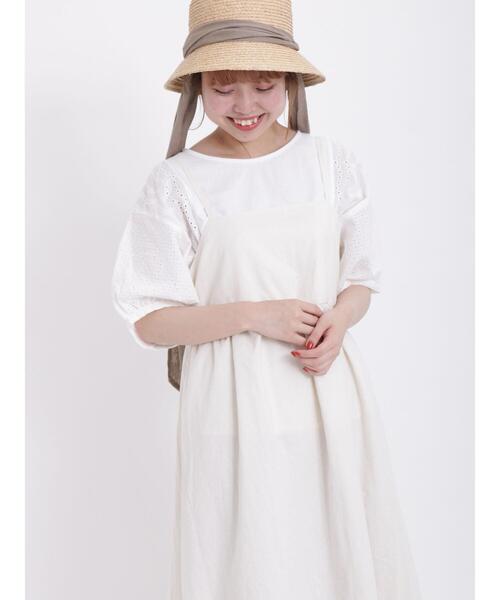 Samansa Mos2（サマンサ モスモス）の「サイドレース切替えカットソー（Tシャツ/カットソー・レディース・ブラック/ミント/オフホワイト/パープル・F）」の8枚目の写真