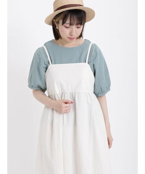 Samansa Mos2（サマンサ モスモス）の「サイドレース切替えカットソー（Tシャツ/カットソー・レディース・ブラック/ミント/オフホワイト/パープル・F）」の13枚目の写真