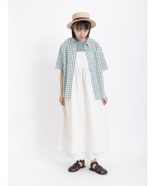 Samansa Mos2（サマンサ モスモス）の「サイドレース切替えカットソー（Tシャツ/カットソー・レディース・ブラック/ミント/オフホワイト/パープル・F）」の14枚目の写真