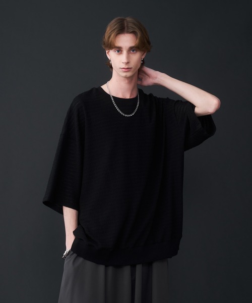 KUUUPY（クーピー）の「Relaxed Lace T-Shirt - リラックスレースTシャツ（Tシャツ/カットソー・メンズ・オフホワイト/ブラック・SMALL/MEDIUM/LARGE）」の13枚目の写真