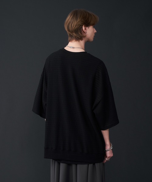 KUUUPY（クーピー）の「Relaxed Lace T-Shirt - リラックスレースTシャツ（Tシャツ/カットソー・メンズ・オフホワイト/ブラック・SMALL/MEDIUM/LARGE）」の16枚目の写真