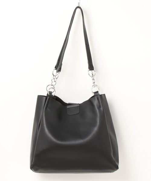 LOPASS（ロパス）の「ポーチ付きショルダーバッグ（ショルダーバッグ・レディース・ブラック/アイボリー/ブラウン・FREE）」の5枚目の写真