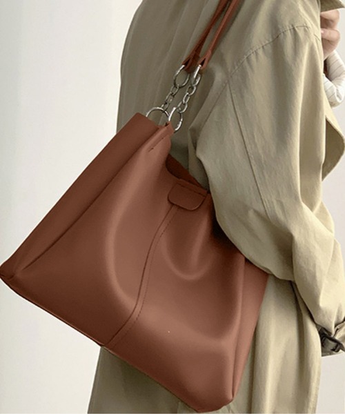 LOPASS（ロパス）の「ポーチ付きショルダーバッグ（ショルダーバッグ・レディース・ブラック/アイボリー/ブラウン・FREE）」の16枚目の写真