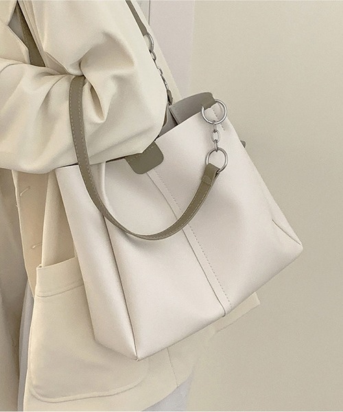 LOPASS（ロパス）の「ポーチ付きショルダーバッグ（ショルダーバッグ・レディース・ブラック/アイボリー/ブラウン・FREE）」の15枚目の写真