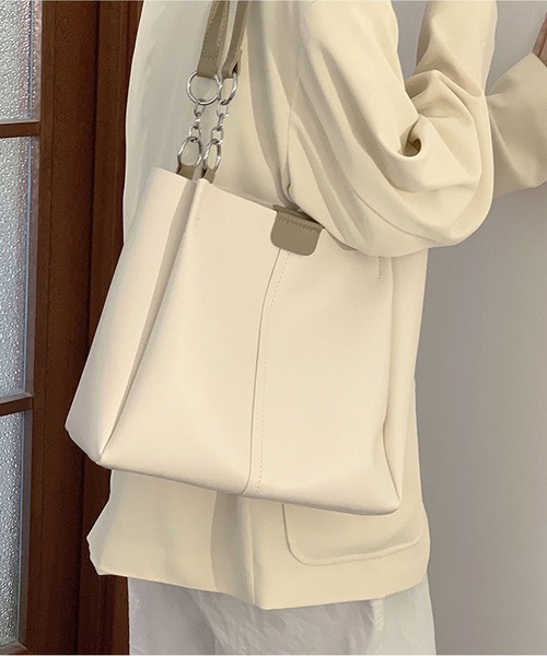 LOPASS（ロパス）の「ポーチ付きショルダーバッグ（ショルダーバッグ・レディース・ブラック/アイボリー/ブラウン・FREE）」の11枚目の写真