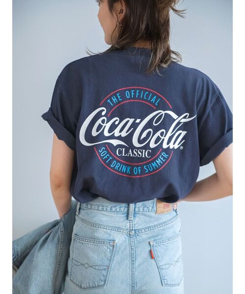 Ungrid（アングリッド）の「Coca-Cola ロゴTee（Tシャツ/カットソー・レディース・レッド/ライトグレー/ネイビー・FREE）」の3枚目の写真
