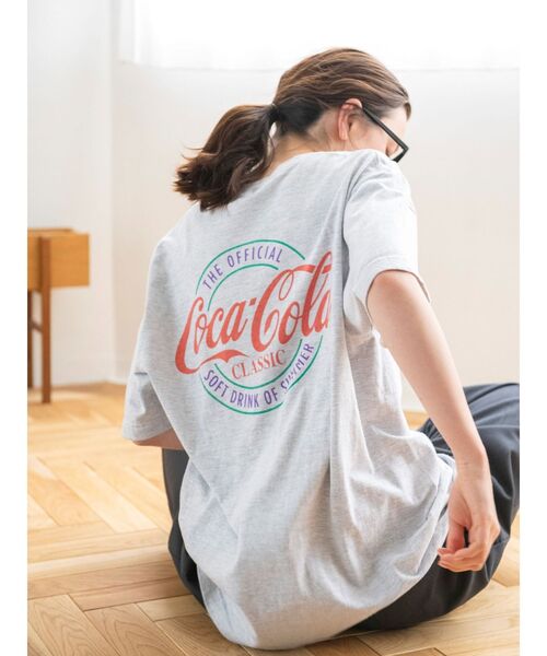 Ungrid（アングリッド）の「Coca-Cola ロゴTee（Tシャツ/カットソー・レディース・レッド/ライトグレー/ネイビー・FREE）」の2枚目の写真