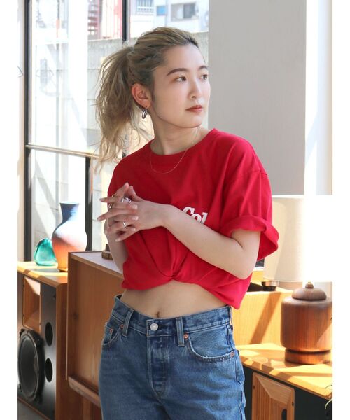 Ungrid（アングリッド）の「Coca-Cola ロゴTee（Tシャツ/カットソー・レディース・レッド/ライトグレー/ネイビー・FREE）」の14枚目の写真