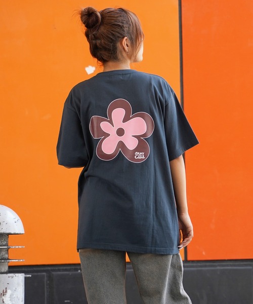 セール】フラワー刺繍オーバーサイズTシャツ（Tシャツ