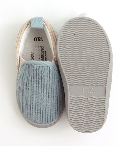 Ampersand(アンパサンド)の「バラエティスリッポン無地(スニーカー・キッズ・ベージュ/ピンク/ブラウン/ブラック/ブルー・13/14/15 /16/17/18/19/20)」の16枚目の写真