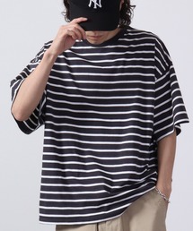 Multi-border short-sleeved T-shirt / マルチボーダー半袖Tシャツ unisex