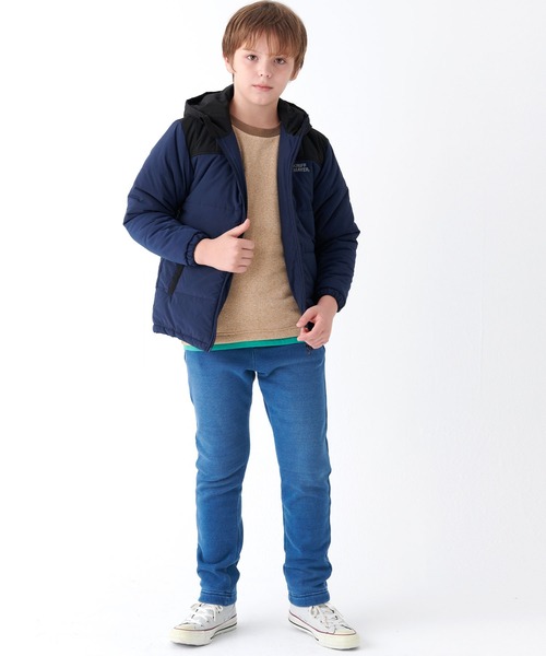 KRIFF MAYER Kid's Collection（クリフメイヤーキッズコレクション）の「【保温中綿】テクノロジャケット（ダウンジャケット/コート・キッズ・カーキ/ネイビー/ブラック/ベージュ・150/170/130/120/160/140）」の7枚目の写真