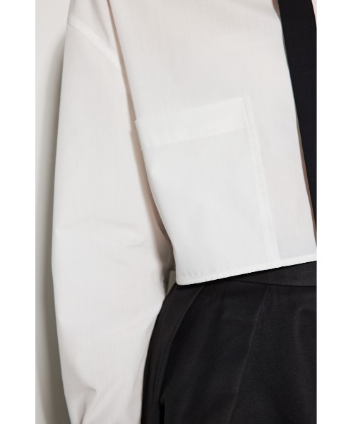 rienda（リエンダ）の「クロップドタイブラウス（シャツ/ブラウス・レディース・マルチ/ライトブルー/ライトグリーン/ホワイト・FREE）」の9枚目の写真