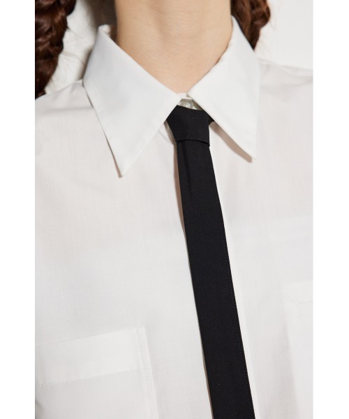 rienda（リエンダ）の「クロップドタイブラウス（シャツ/ブラウス・レディース・マルチ/ライトブルー/ライトグリーン/ホワイト・FREE）」の17枚目の写真