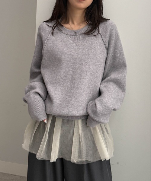 RANAN(ラナン)の「ラメチュールペプラムキャミソール(キャミソール・レディース・アイボリー/ブラック/チャコールグレー・M/L/LL)」の22枚目の写真