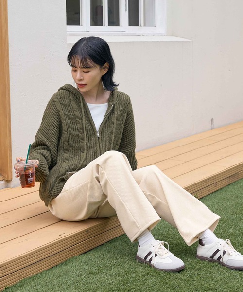 選べる2丈】裏起毛コーデュロイワイドパンツ（その他パンツ）｜CHAN ME