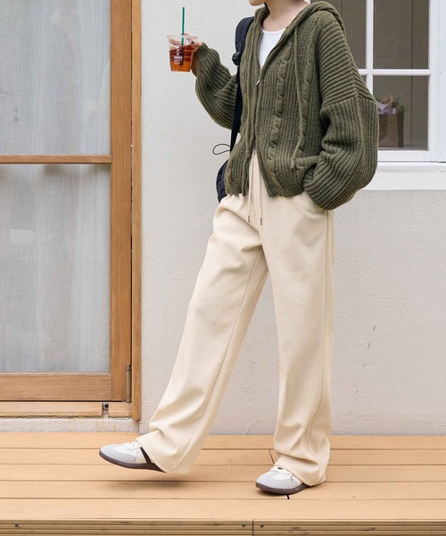 選べる2丈】裏起毛コーデュロイワイドパンツ（その他パンツ）｜CHAN ME