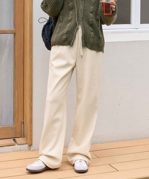 選べる2丈】裏起毛コーデュロイワイドパンツ（その他パンツ）｜CHAN ME