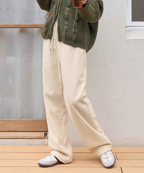 選べる2丈】裏起毛コーデュロイワイドパンツ（その他パンツ）｜CHAN ME