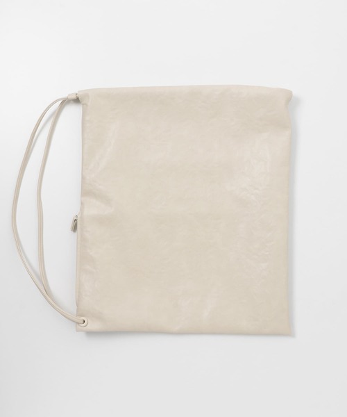 KBF（ケイビーエフ）の「ワンハンドルナップサック（ショルダーバッグ・レディース・アイボリー/ブラック・ONE）」の15枚目の写真