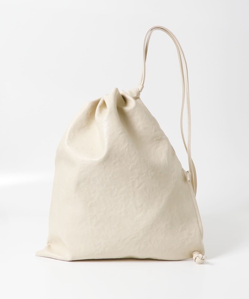 KBF（ケイビーエフ）の「ワンハンドルナップサック（ショルダーバッグ・レディース・アイボリー/ブラック・ONE）」の16枚目の写真