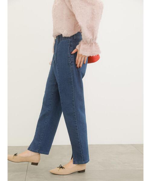 Te chichi TERRASSE（テチチテラス）の「デニムセンタースリットパンツ（デニムパンツ・レディース・ブルー/ネイビー・M/L）」の17枚目の写真