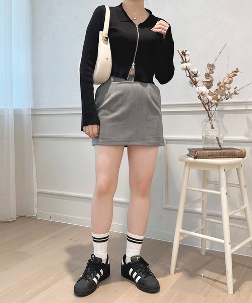 apres jour（アプレジュール）の「タイトミニスカパン【ZOZOTOWN限定アイテム】（スカート・レディース・グレー/ベージュ/ブラック・X-LARGE/MEDIUM/SMALL）」の22枚目の写真