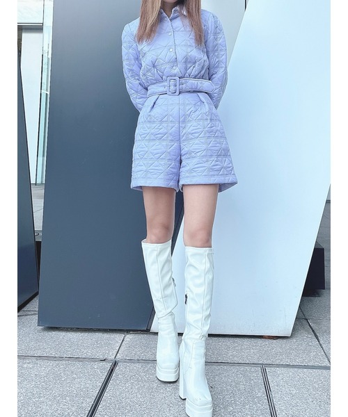 DURAS（デュラス）の「キルティングセットアップ（ワンピース・レディース・パープル/ホワイト・FREE）」の20枚目の写真