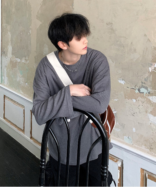 【セール】【neos -addictive design-】ルーズシルエット クルーネック ワッフル ロングスリーブ Tシャツ（Tシャツ/カットソー）｜neos（ネオス） mdprevattcaulkingandwaterproofing.com