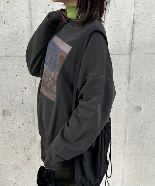 kutir(クティール)の「アソートピグメントスウェットプルオーバー(スウェット・レディース・カーキ/ネイビー/チャコールグレー/スモークグレー・FREE)」の5枚目の写真