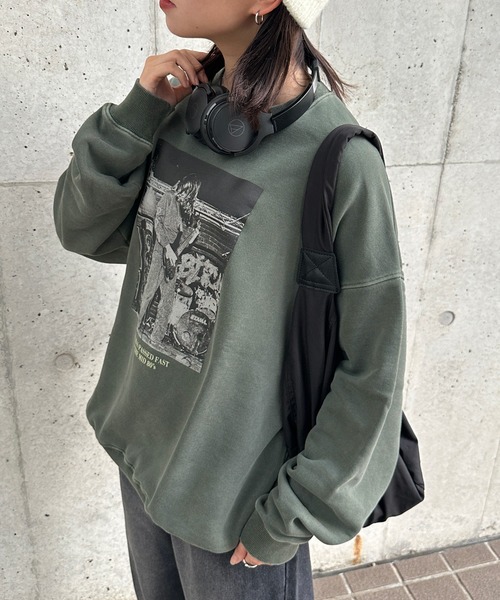 kutir(クティール)の「アソートピグメントスウェットプルオーバー(スウェット・レディース・カーキ/ネイビー/チャコールグレー/スモークグレー・FREE)」の17枚目の写真