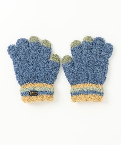 BIG FIELD（ビッグフィールド）の「スマホ対応てぶくろ/kids（手袋・キッズ・チャコール/ピンク/ブルー/アイボリー/マスタード・S/M）」の4枚目の写真