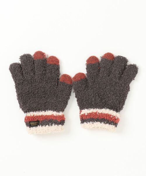 BIG FIELD（ビッグフィールド）の「スマホ対応てぶくろ/kids（手袋・キッズ・チャコール/ピンク/ブルー/アイボリー/マスタード・S/M）」の3枚目の写真