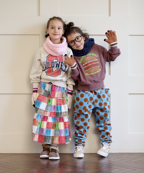 BIG FIELD（ビッグフィールド）の「スマホ対応てぶくろ/kids（手袋・キッズ・チャコール/ピンク/ブルー/アイボリー/マスタード・S/M）」の7枚目の写真