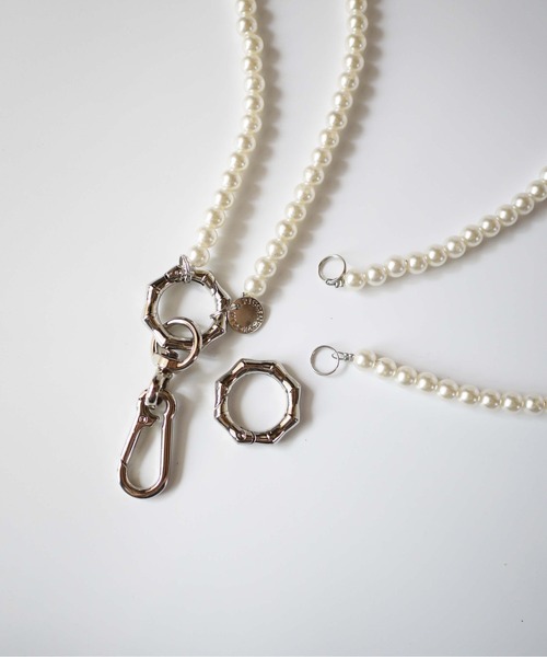 PICCIN（ピッチン）の「2連パールショルダーストラップ（スマホケース/カバー・レディース・ホワイト・FREE）」の7枚目の写真