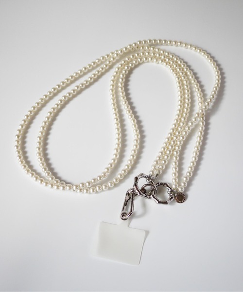 PICCIN（ピッチン）の「2連パールショルダーストラップ（スマホケース/カバー・レディース・ホワイト・FREE）」の8枚目の写真