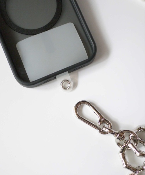 PICCIN（ピッチン）の「2連パールショルダーストラップ（スマホケース/カバー・レディース・ホワイト・FREE）」の2枚目の写真