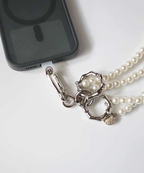 PICCIN（ピッチン）の「2連パールショルダーストラップ（スマホケース/カバー・レディース・ホワイト・FREE）」の11枚目の写真