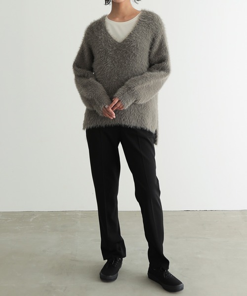 ebure サスティナブルライトウール　Vネックプルオーバー 24AW ebure サスティナブルライトウール Vネックプルオーバー 24AW Vネック