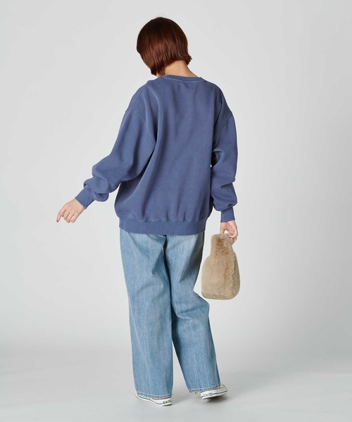 BACK NUMBER（バックナンバー）の「【BACK NUMBER】【エアリースウェット】製品染めスウェット（スウェット・レディース・ダークグレー/レッド/キナリ/イエロー/ブルー・M/L）」の12枚目の写真