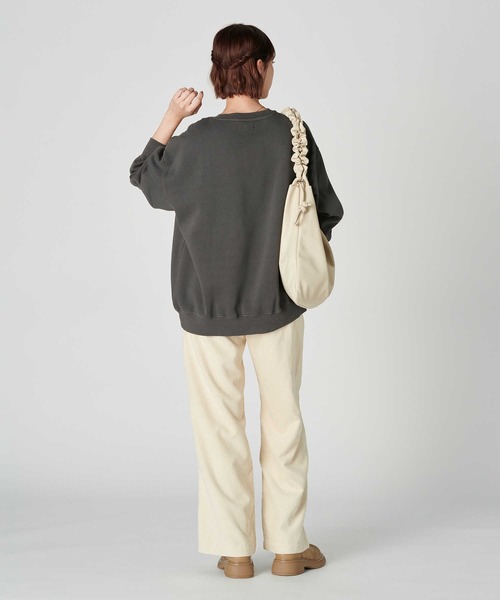 BACK NUMBER（バックナンバー）の「【BACK NUMBER】【エアリースウェット】製品染めスウェット（スウェット・レディース・ダークグレー/レッド/キナリ/イエロー/ブルー・M/L）」の10枚目の写真