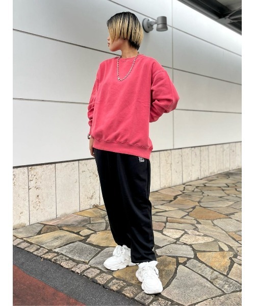 BACK NUMBER（バックナンバー）の「【BACK NUMBER】【エアリースウェット】製品染めスウェット（スウェット・レディース・ダークグレー/レッド/キナリ/イエロー/ブルー・M/L）」の18枚目の写真