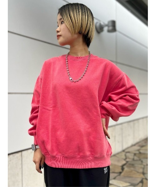 BACK NUMBER（バックナンバー）の「【BACK NUMBER】【エアリースウェット】製品染めスウェット（スウェット・レディース・ダークグレー/レッド/キナリ/イエロー/ブルー・M/L）」の19枚目の写真