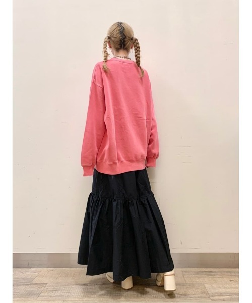 BACK NUMBER（バックナンバー）の「【BACK NUMBER】【エアリースウェット】製品染めスウェット（スウェット・レディース・ダークグレー/レッド/キナリ/イエロー/ブルー・M/L）」の22枚目の写真