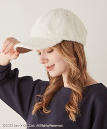 HAT MIKKE | 【リラックマ】もこもこボアキャップ / 帽子 / レディース / あったか / ワッペン / ベースボール / りらっくま / Rilakkuma(キャップ)